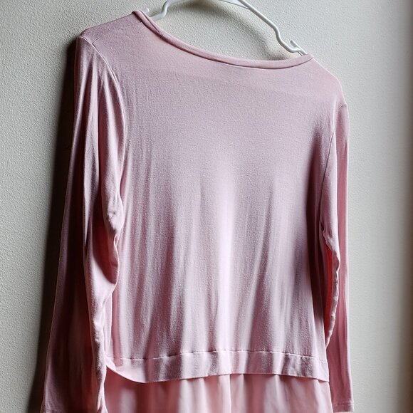 MICHAEL Michael Kors Pink Layered Scoop Neck Blouse Size Small - Picture 13 of 16